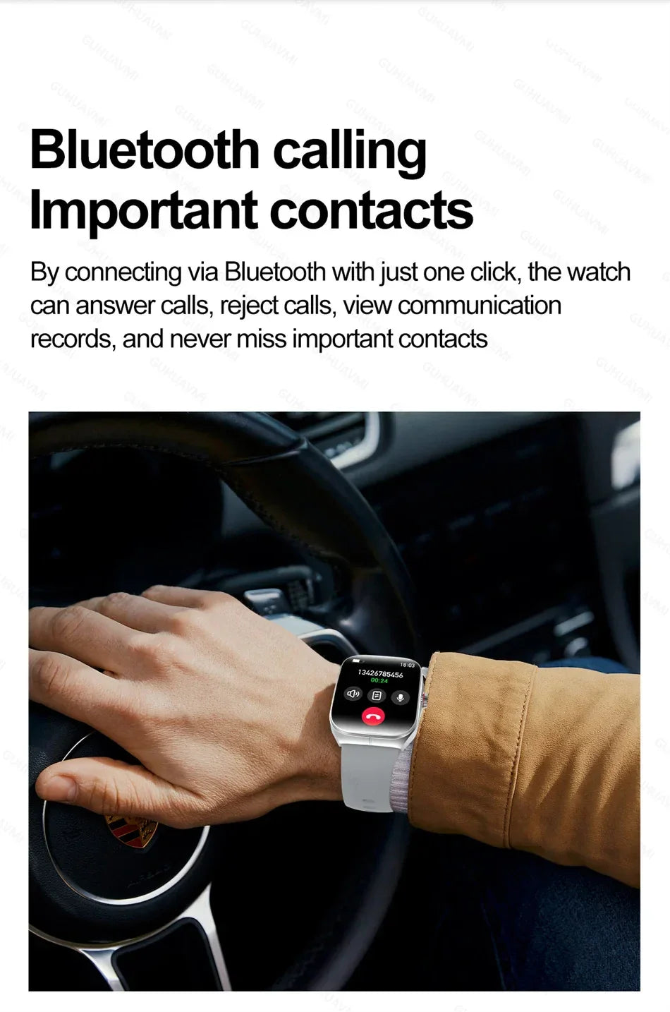 Smartwatch Men Women NFC AMOLED Screen Always Show Time Clock Bluetooth Call IP68 Waterproof Smart Watch Sport Fitness Bracelet