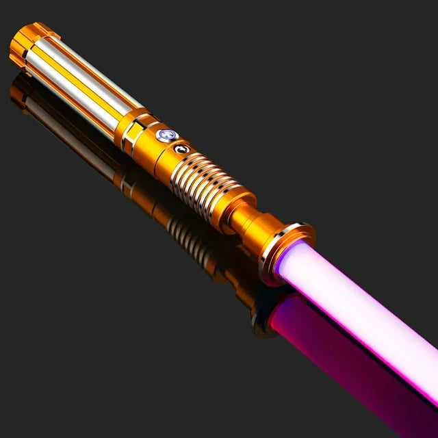 سيف ضوئي معدني RGB، مبارزة، تأرجح سلس، سيف ليزر، Sabre De Luz، 16 لونًا متغيرًا، 16 صوتًا، سلاح FOC Rave، لعبة وامضة
