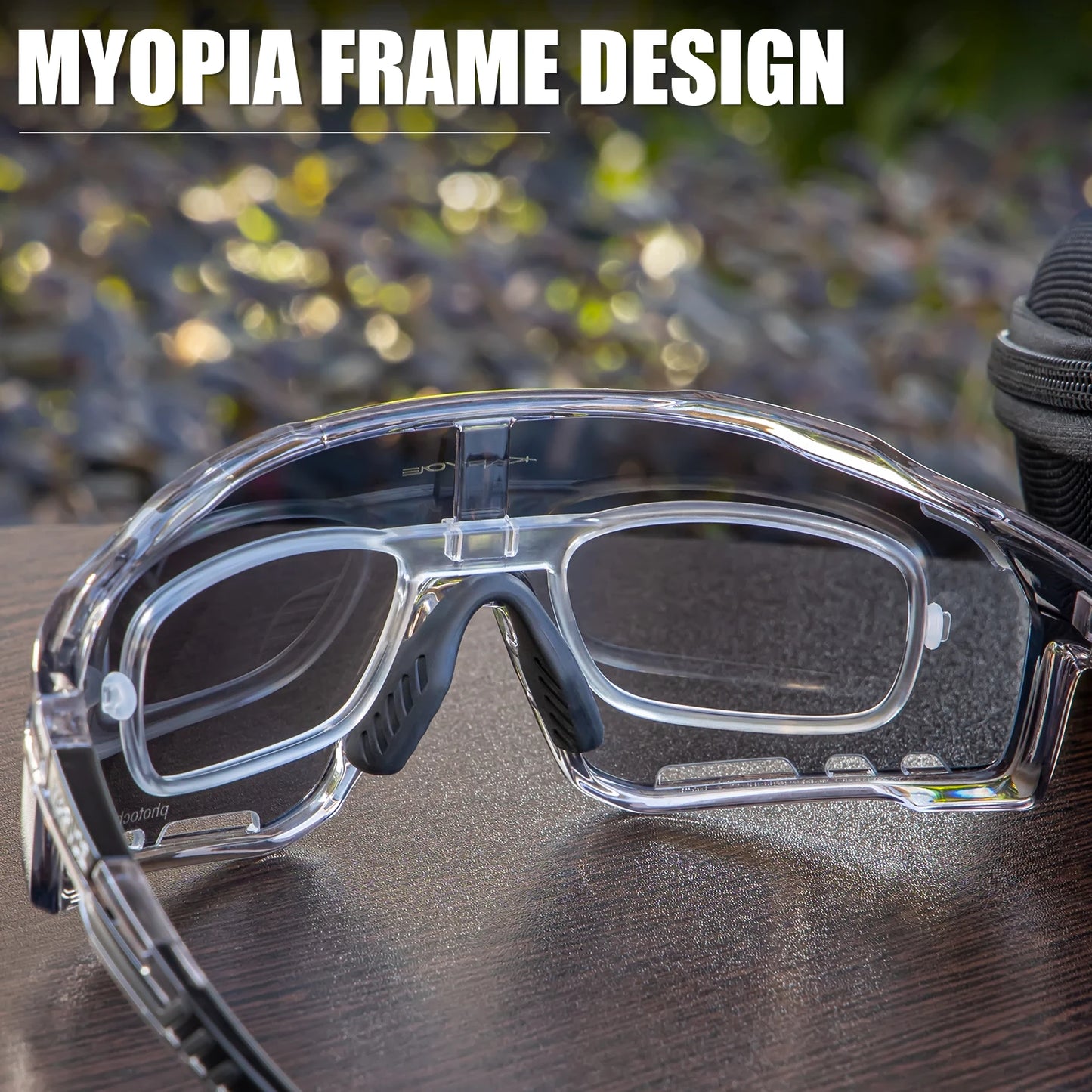 Kapvoe Outdoor Photochromic Sunglasses Anti-fog Cycling Glasses Bike Bicycle Men Women Sports Hiking MTB UV400 Anti-fog Goggles