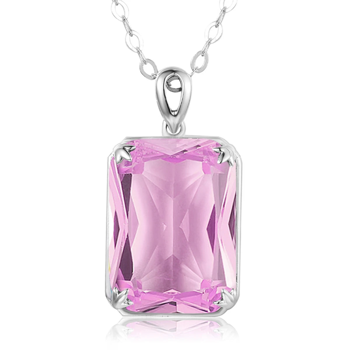 100% Real Silver 925 Necklace Pendant Aquamarine Women Jewelry Birthday Party Banquet Girl Accessories 2022 New Trendy