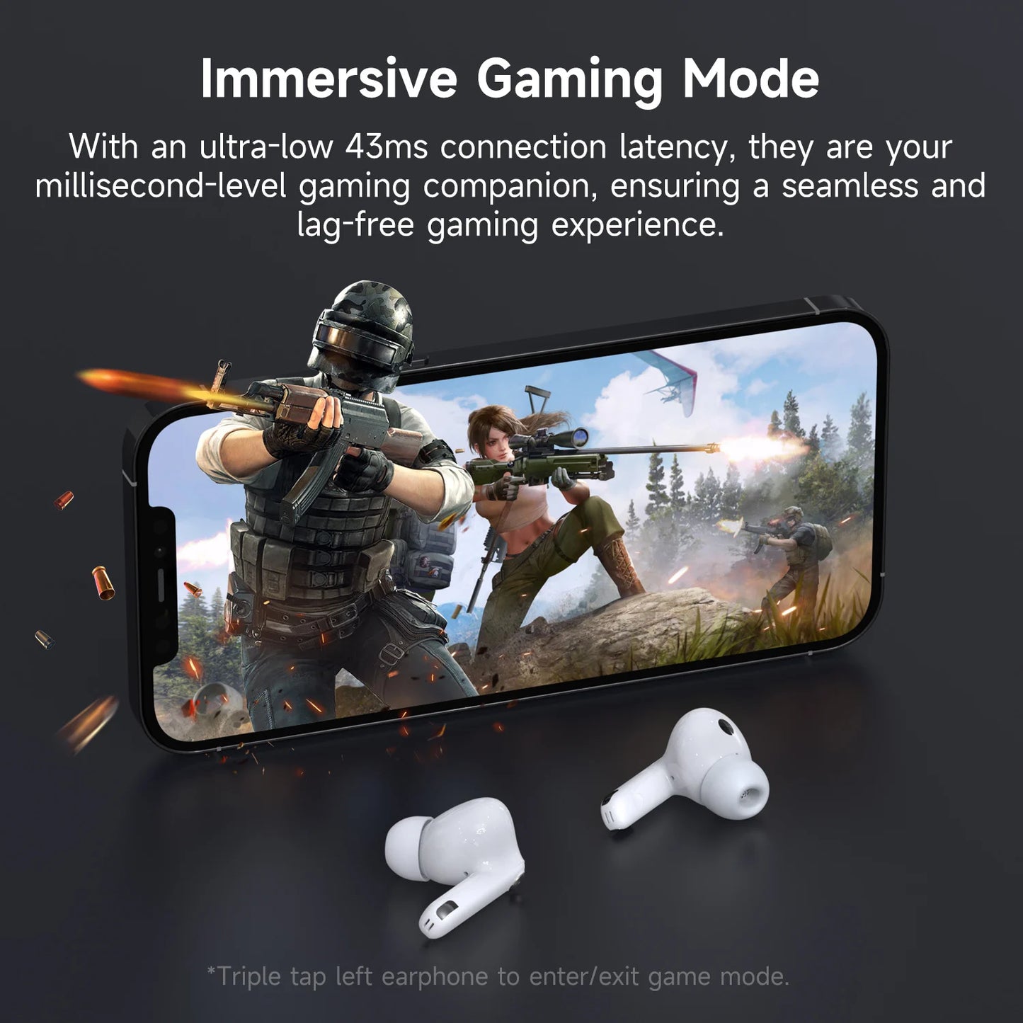 Oneodio SuperEQ S10 ANC Bluetooth 5.4 Wireless Earphones TWS Active Noise Cancelling Headphones Earbuds With ENC Mics Game Mode