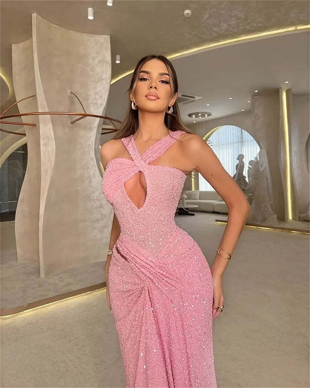 فساتين ميلا للحفلات الراقصة، بدون أكمام ...