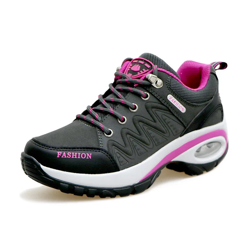 Women Sports Shoes Platform Sneakers Fashion Outdoor Hiking Non-Slip Casual Shoes Low Top Running Shoes Women Footwear