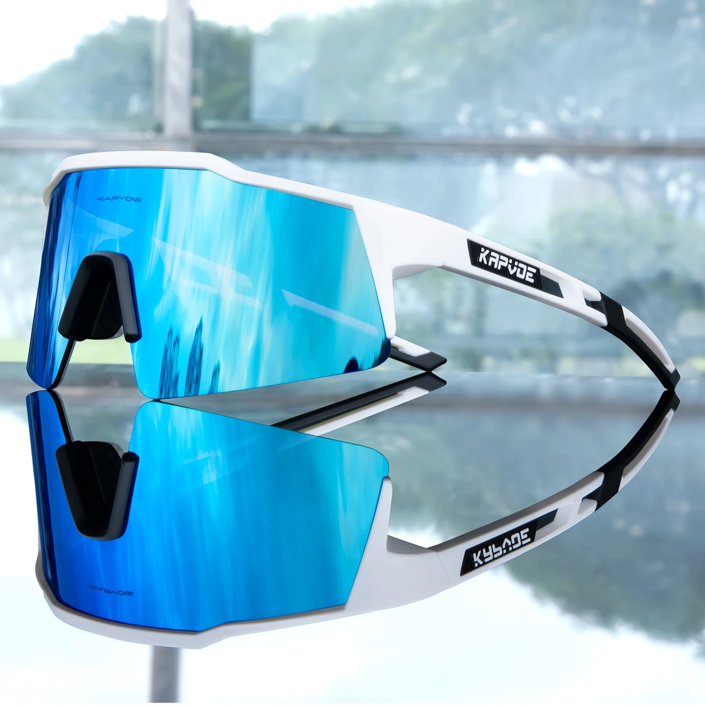 Kapvoe Road Driving Bike Sports Cycling Glasses Running Sunglasses Outdoor Men Woman Bicycle Cycling Mountain UV400 Goggles
