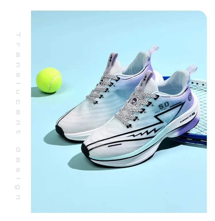 New Men's Sneakers Racing Carbon Plate Sports Running Shoes Light Anti-Slip Professional Track Field Training Shoes Tennis Shoes
