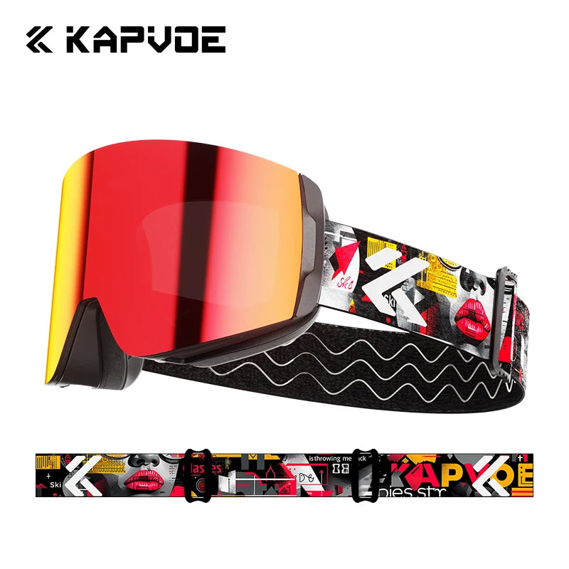 Snowstorm Vision Pro Ski & Snowboard Goggles – UV400 Mirror Lens