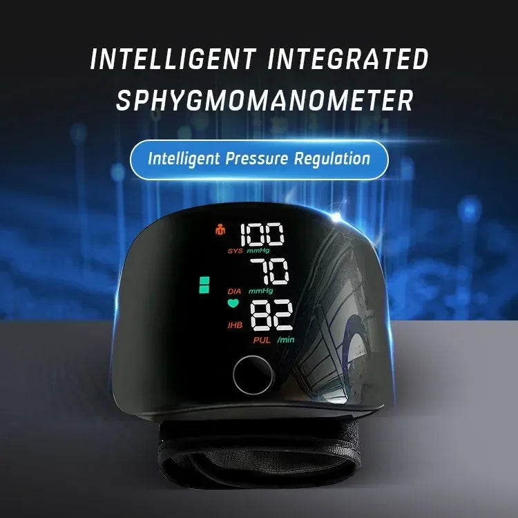 🖤 LINGKUN Wrist Blood Pressure Monitor,
LED Display | Fast Measurement | Digital Tensiometer | Heart Rate | USB Rechargeable