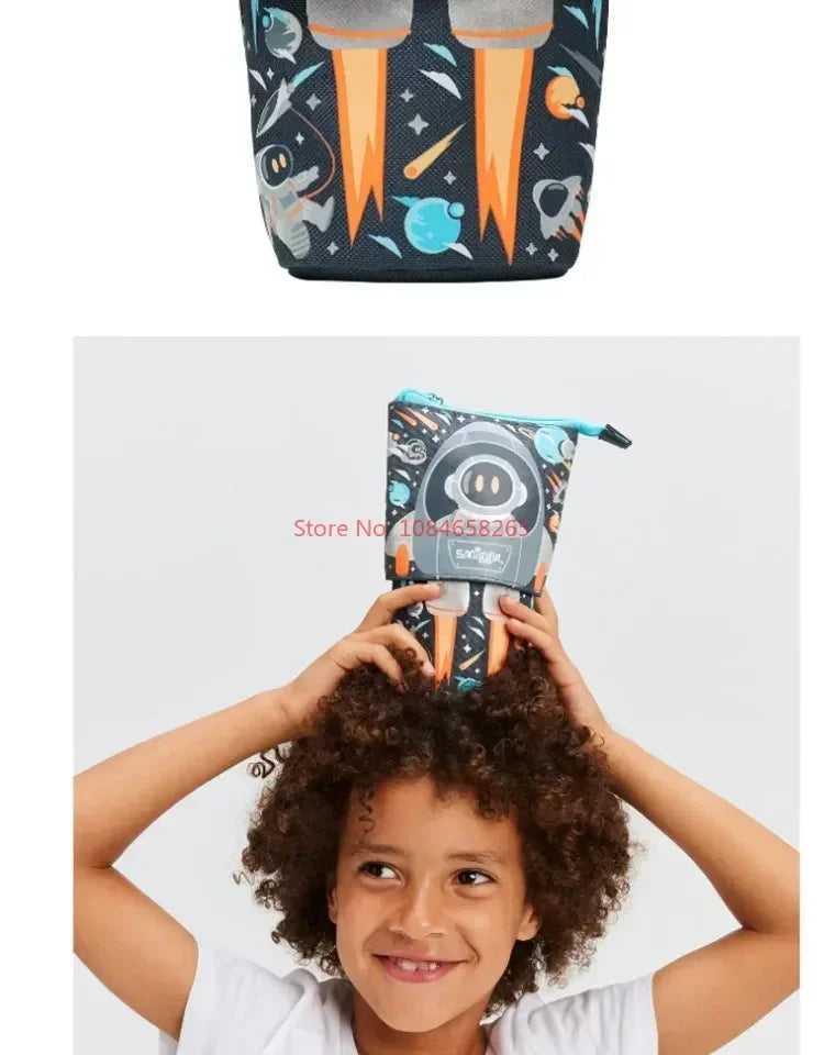 Genuine Australia Smiggle Backpack Rocket School Bag Cartoon Series Anime Backpack Student Gift Separate Purchases