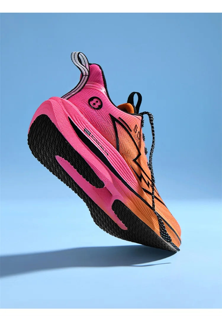 New Men's Carbon Plate Running Shoes Soft Cushion Shock Absorbing Sports Shoes Unisex Sneakers Light Anti-Slip Training Shoes