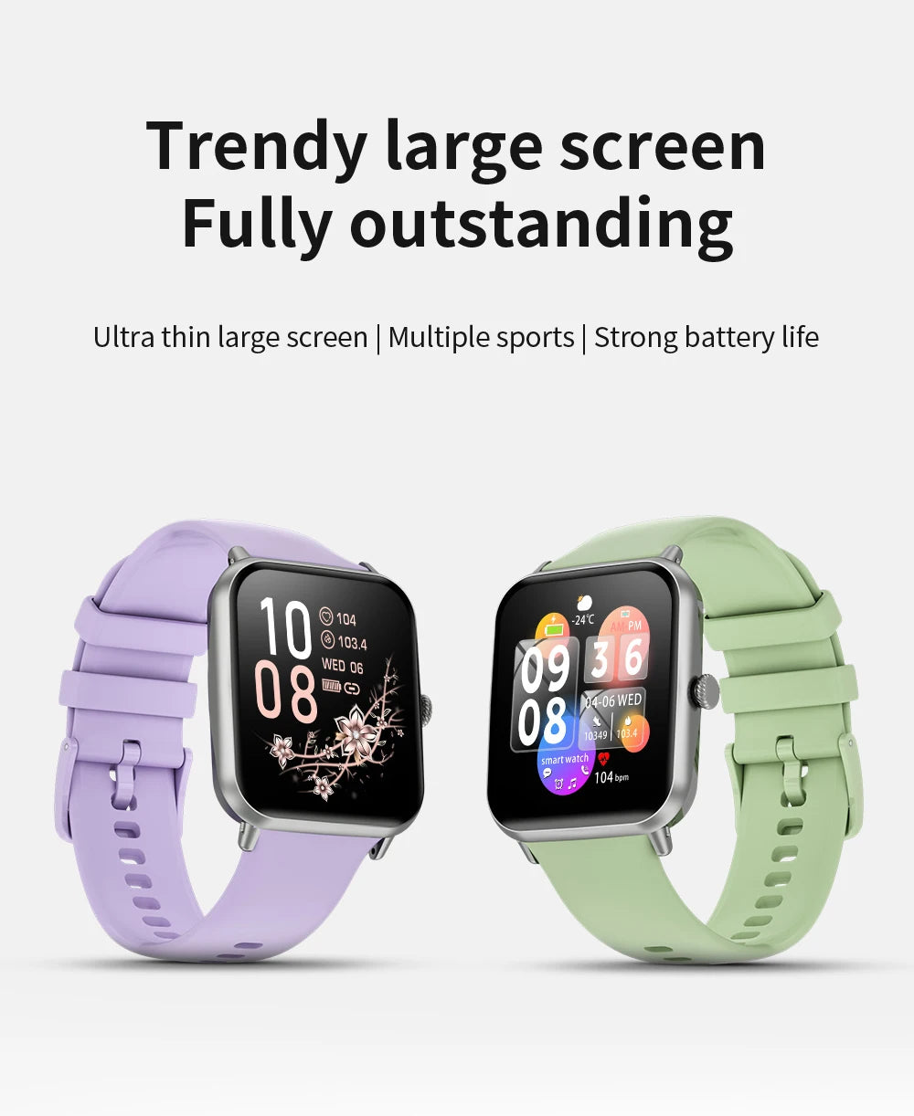 LIGE Fashion 1.83”HD Women Smart Watch Sports Fitness Watch Health Monitoring Digital Men Waterproof Smartwatch Ladies Bracelet