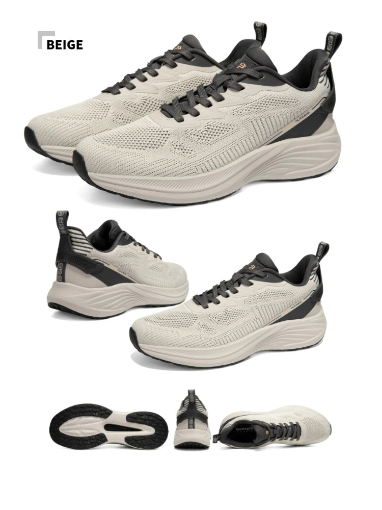Baasploa Men Running Shoes 2025 Fashion Outdoor Lightweight Non-slip Sneakers Male Mesh Breathable Sports Shoes Wear Resistant