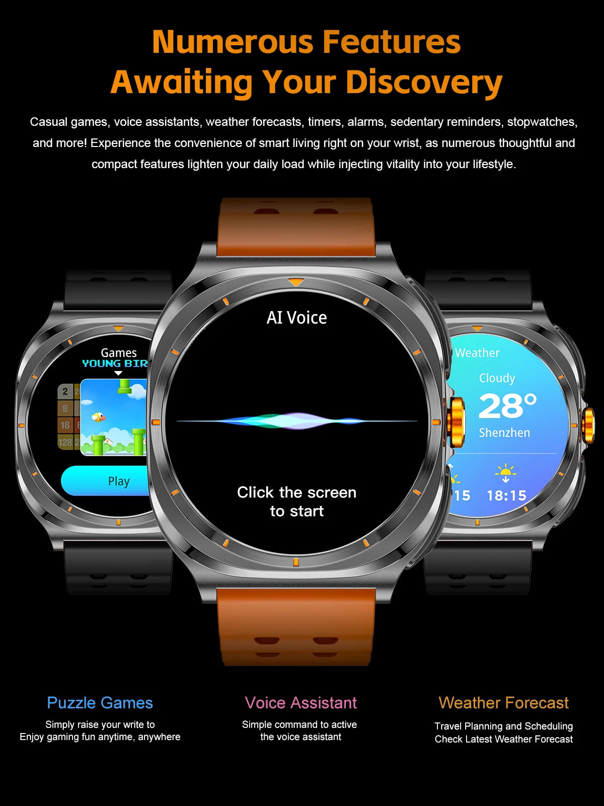 LIGE New Smart Watch With 2 in 1 TWS Wireless Headset Bluetooth Call 1.53" AMOLED Screen 400mAh IP67 Waterproof Sport Smartwatch