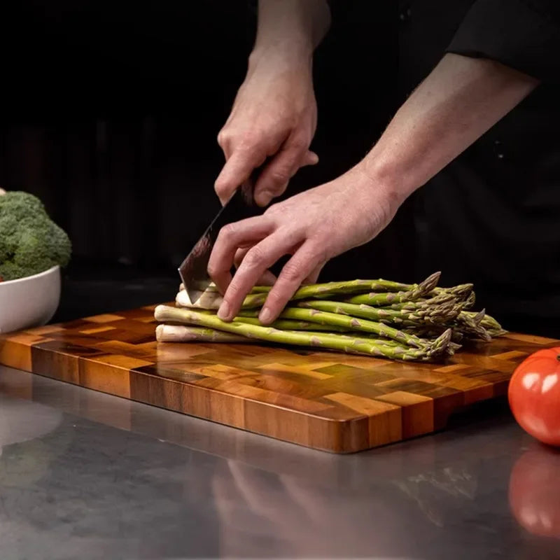 Cutting Board Double-sided Using Premium Acacia Wood Splicing Chopping Board Drain Water And Damp-proof Kitchen Tools