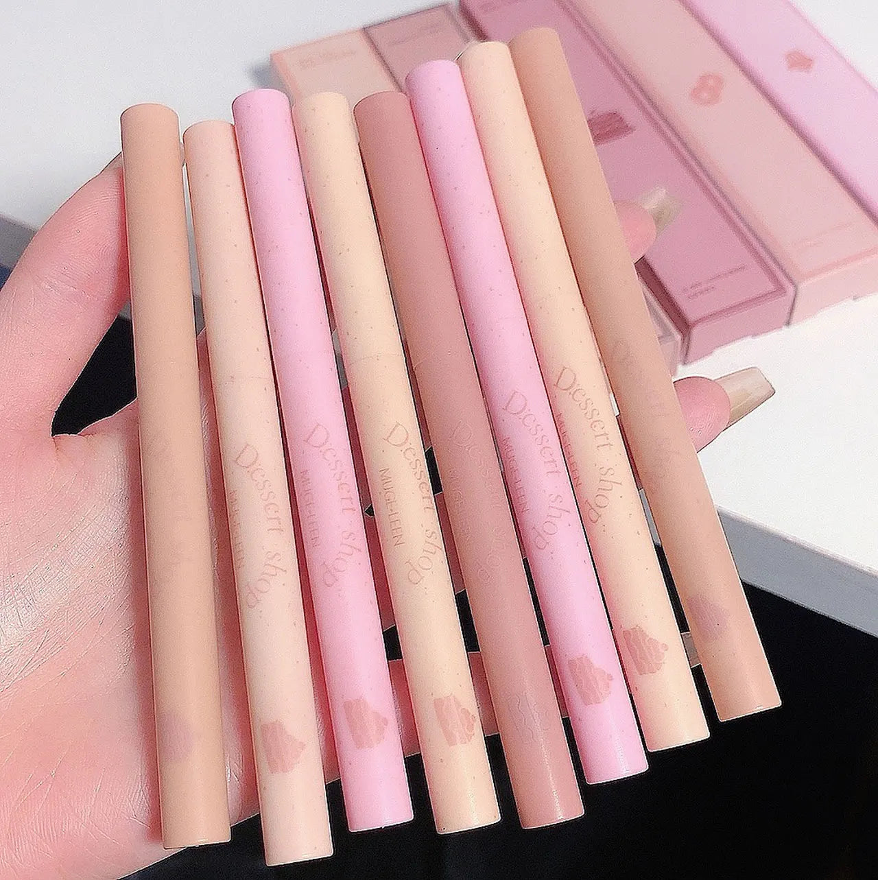 Dessert Lip Liner Automatic rotating waterproof lasting no color outline lip lipstick pen