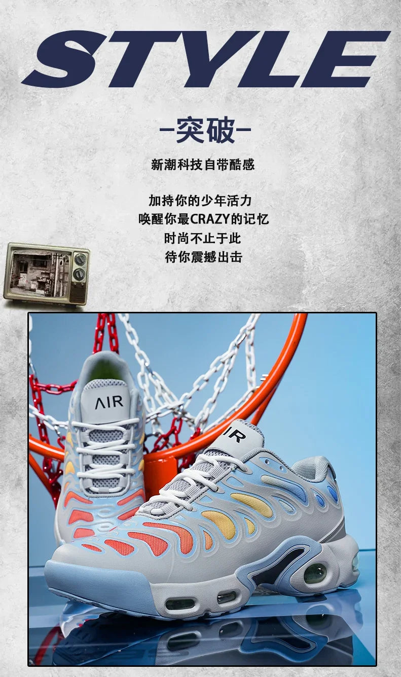 Men&Women Casual Shoes Versatile Outdoor Walking Non-slip Wear Resistant Men's Gym Jogging Soft Cozy Air Cushion Sports Shoes