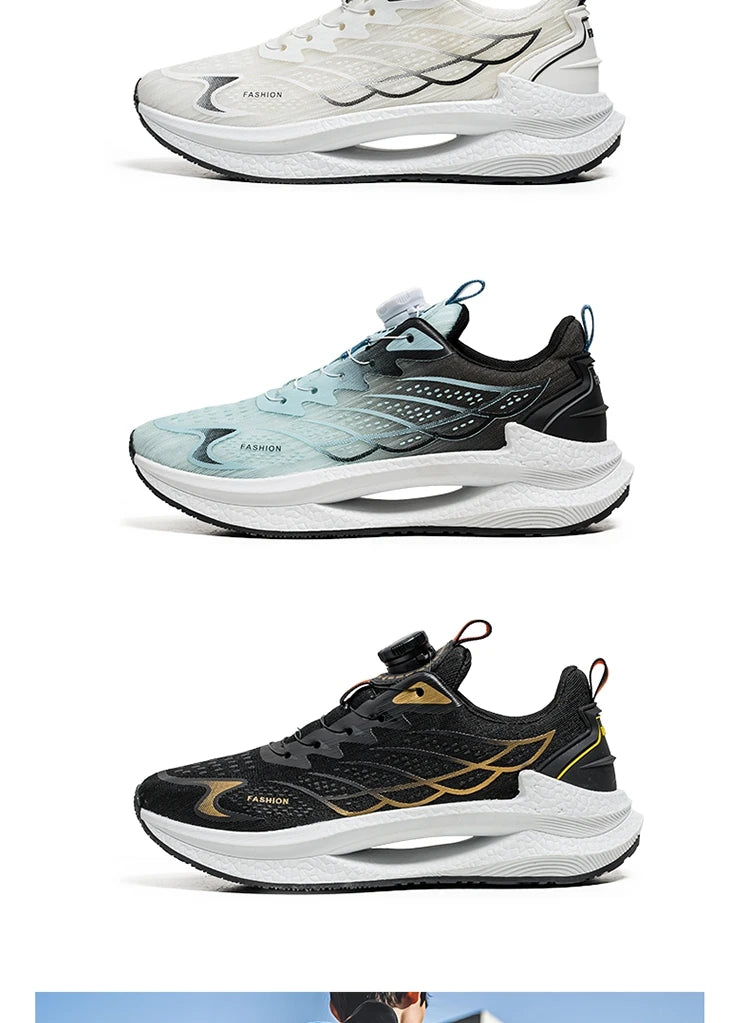 Summer Breathable Casual Sports Shoes for Men, New Fashion Trend, Versatile Breathable Mesh Swivel Buckle Running Shoes, Suitable for Daily Wear in Outdoor Sports