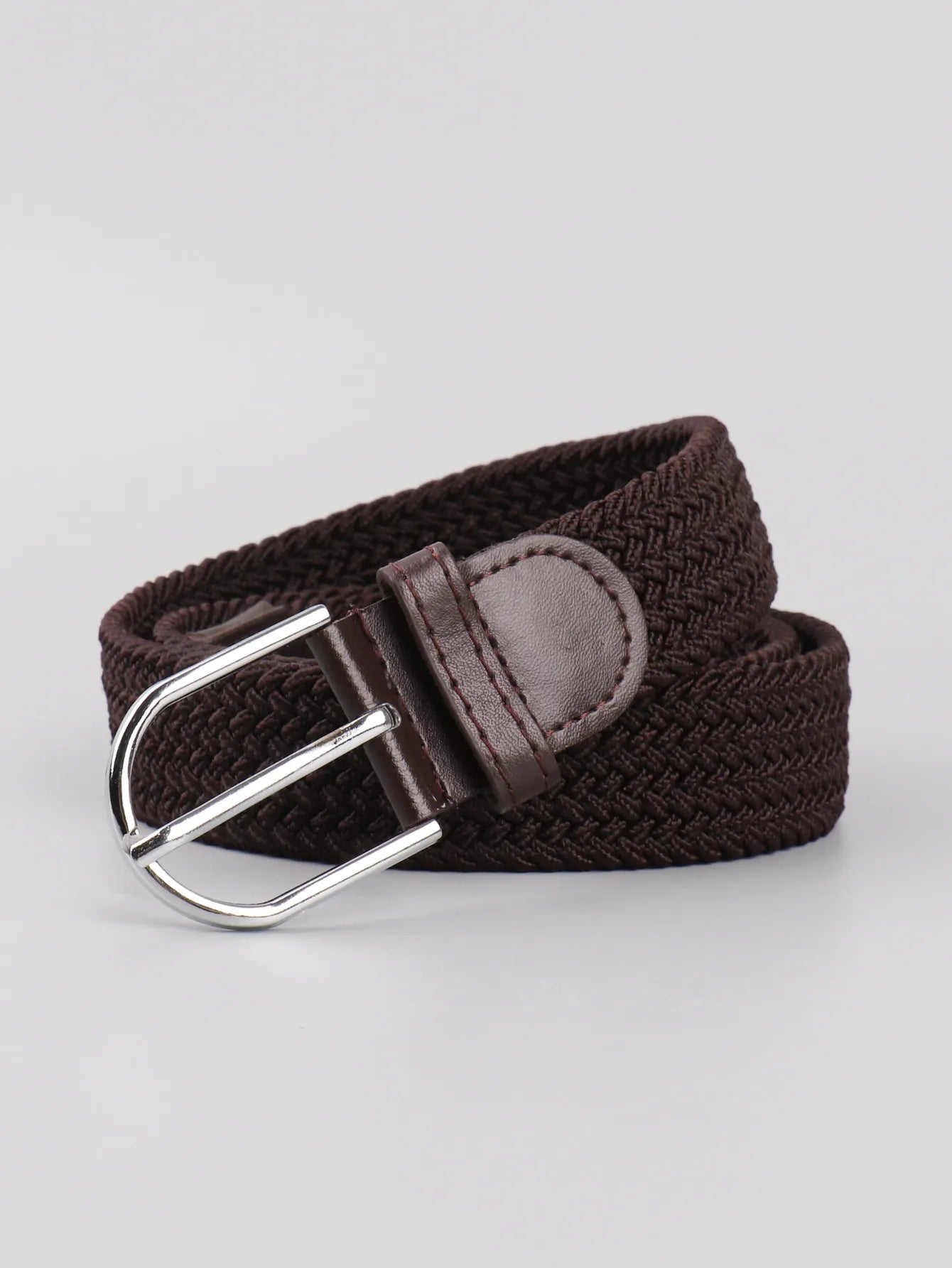 Stretch Canvas Leather Belts for Men Female Casual Knitted Woven Military Tactical Strap Male Elastic Belt for Pants Jeans