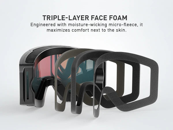KAPVOE New Ski Snowboard Mask Goggle Men Women UV400 Protection Snow Glasses Magnetic Attraction Anti-Fog Skiing Goggles Adult
