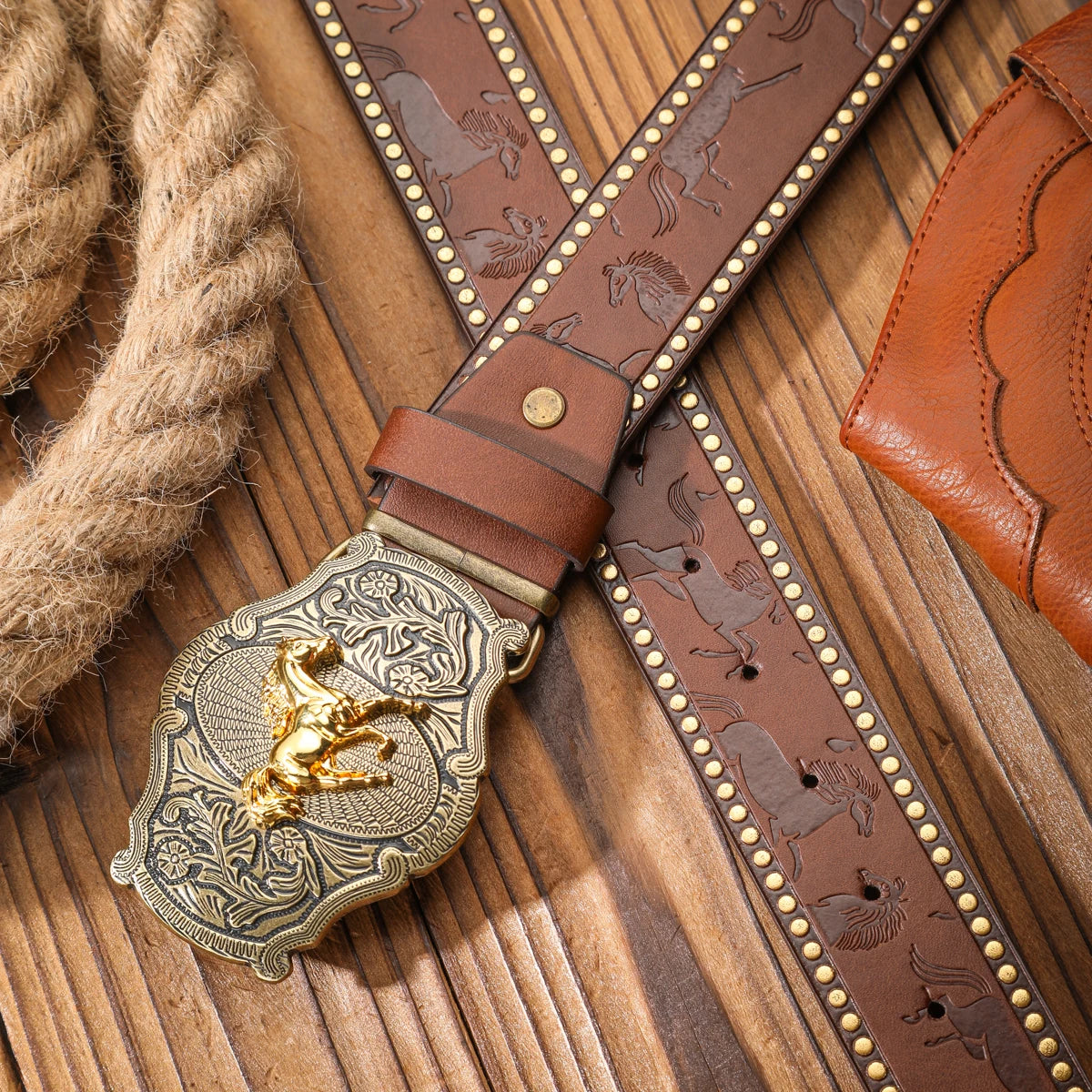 Vintage meets fashion! Alloy buckle PU belt, suitable for both men and women, to create a personalized Western style