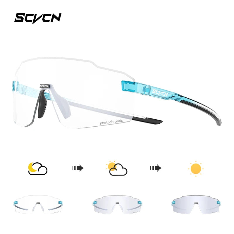 SCVCN New Outdoor Cycling Sunglasses MTB Glasses Bike Cycling UV400 Eyewear Men Women Bicycle Mountain Sports Running Eyewear