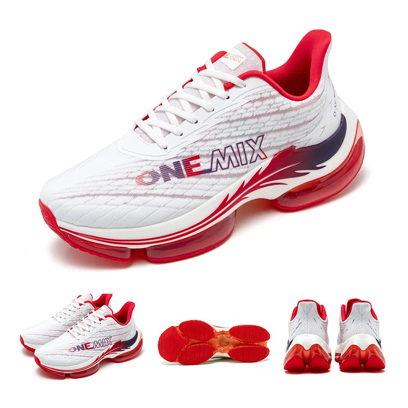 ONEMIX Air Cushion Running Shoes for Women Summer Lightweight Mesh Surface Breathable Sneakers Outdoor Fitness Sport Shoes