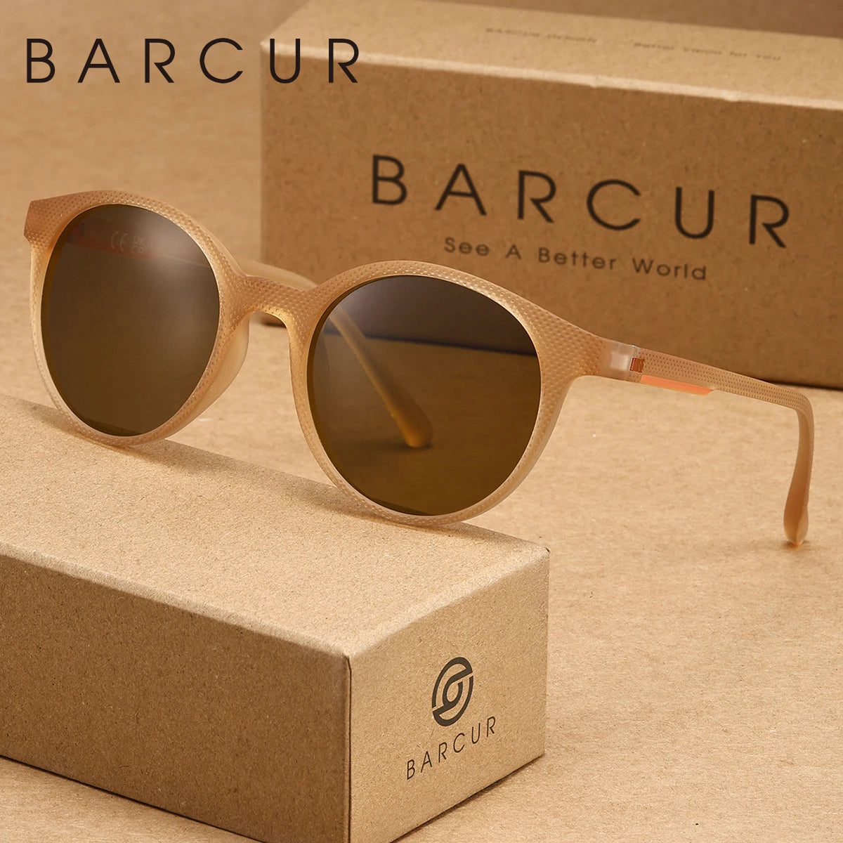 BARCUR Exquisite Classic Men's Sunglasses PC Oval Frame Holiday Event Party Brand Packaging UV400 Women's Sunglasses