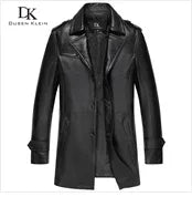 Brand leather jackets formen Genuine Sheepskin coats Crocodile pattern Dusen Klein Fashion leather men coat and jacket J1718