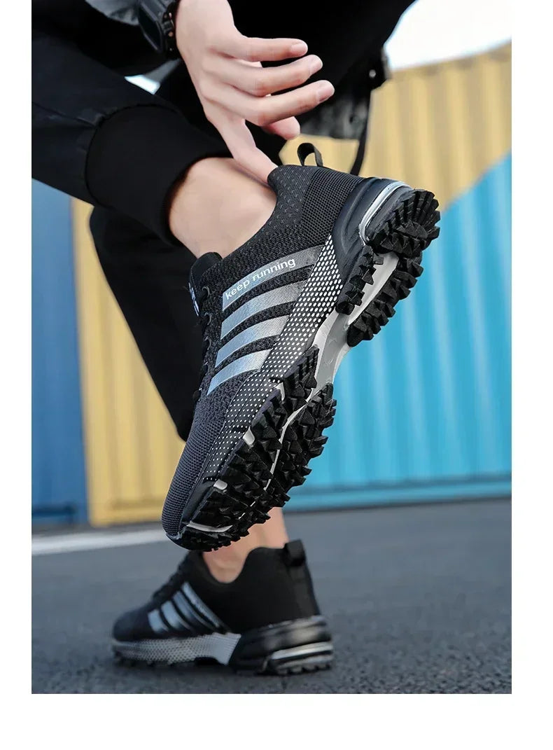 Men Casual Sneakers Summer Breathable Sport Shoes Lightweight Outdoor Mesh Running Shoes Athletic Jogging Tenis Walking Shoes