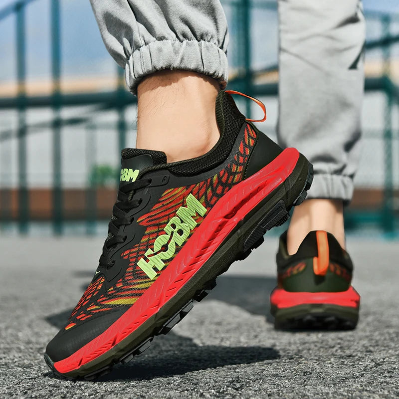 Marathon Shoes Men Casual Sneakers Man Trail Running Sports Shoe Mountain Marathon Shoe Outdoor Comfy Athletic Trekking Sneakers