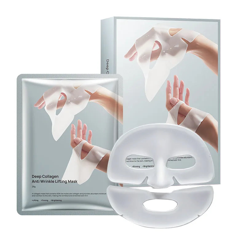 Deep Collagen Anti Wrinkle Lifting Mask Collagen Face Mask Overnight, Deep Collagen Mask for Lifting Firming Moisturizing(5Pack)