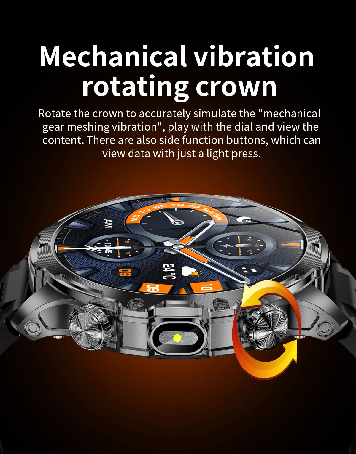 LIGE New 1.9" AMOLED 416*416 Screen Smart Watches Flashlight Outdoors Sports Fitness Tracker 700mah Large Battery Men Smartwatch