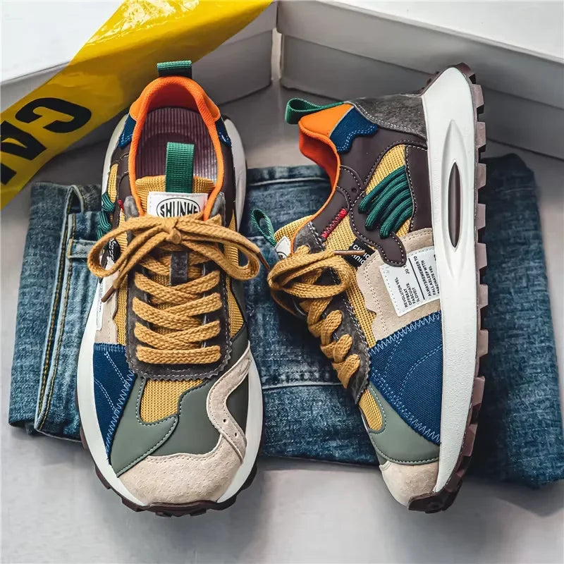 Trendy Men's Casual Running Shoes 2025 New Quality Fashion Sneakers for Mens Mesh Outdoor Tennis Training Shoes Tenis Masculino