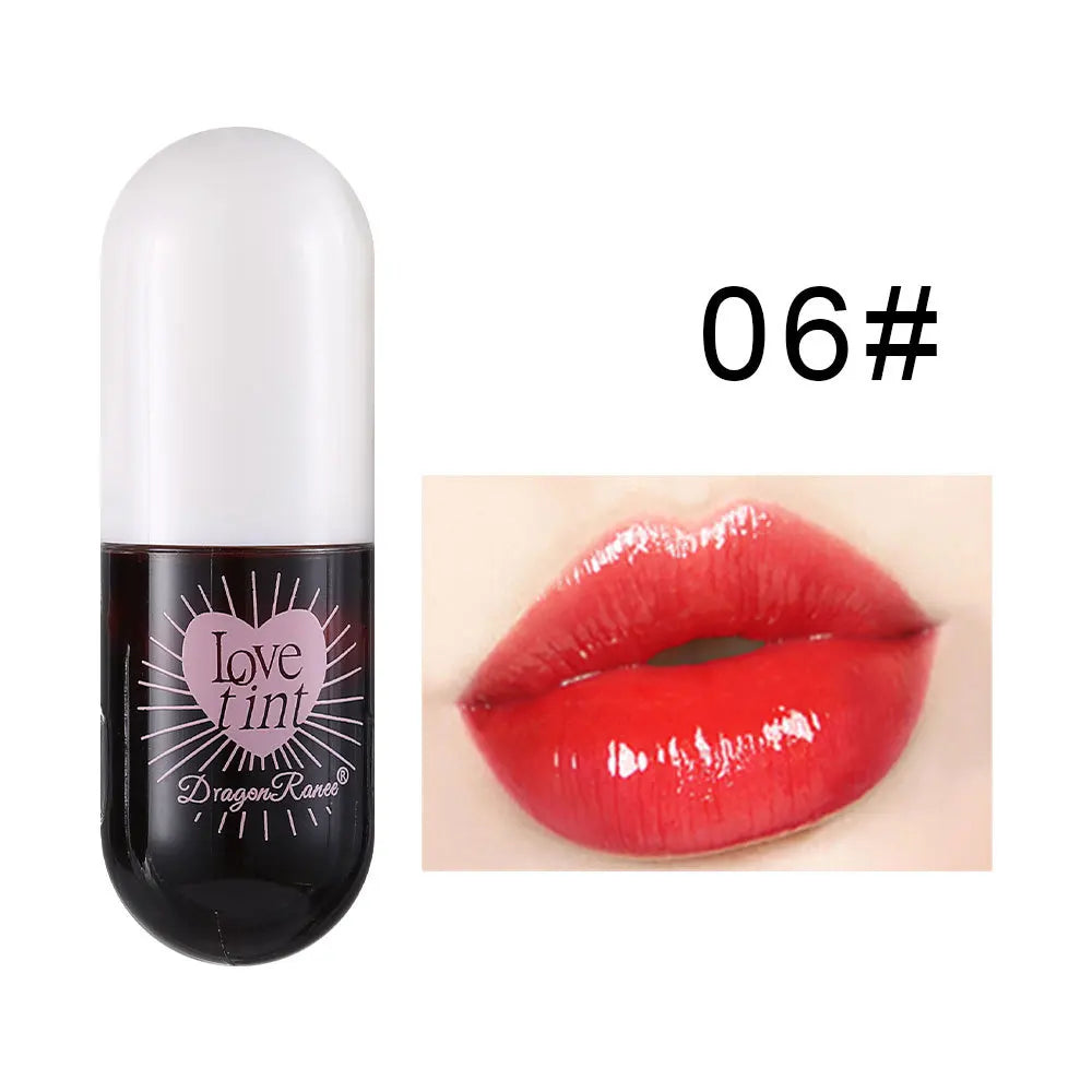 Dragonranee Lip Dye Liquid Lip Glaze Cute Waterproof Non-Stick Liquid Lipstick 6 Colors Available