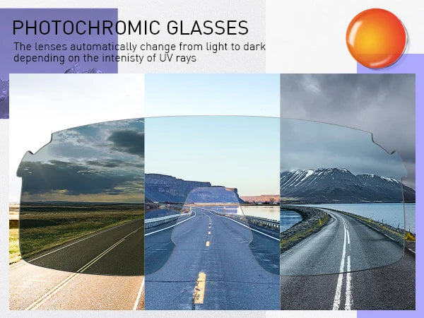 SCVCN Photochromic Sunglasses Outdoor Sports Bike Cycling Glasses Man MTB Climbing Glasses Eyewear Women Driving Bicycle Goggles