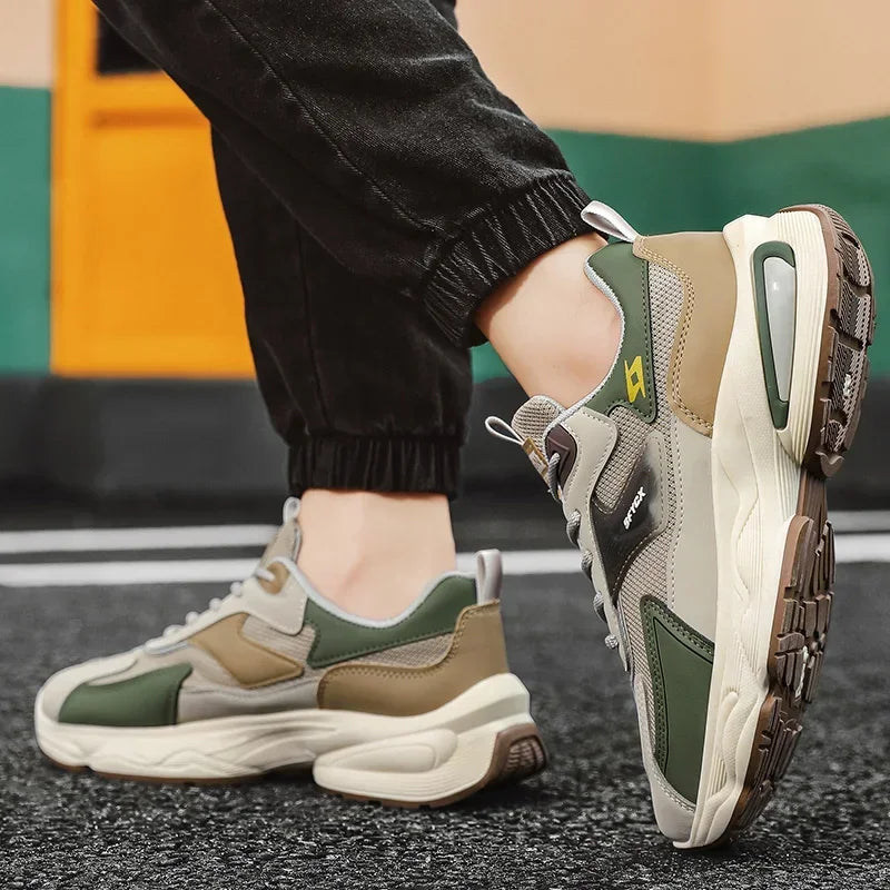2025Men Walking Shoes Flat Outdoor Jogging Mesh Sports Breathable Wear-resistant Comfortale Casual Tennis Shoes for Men
