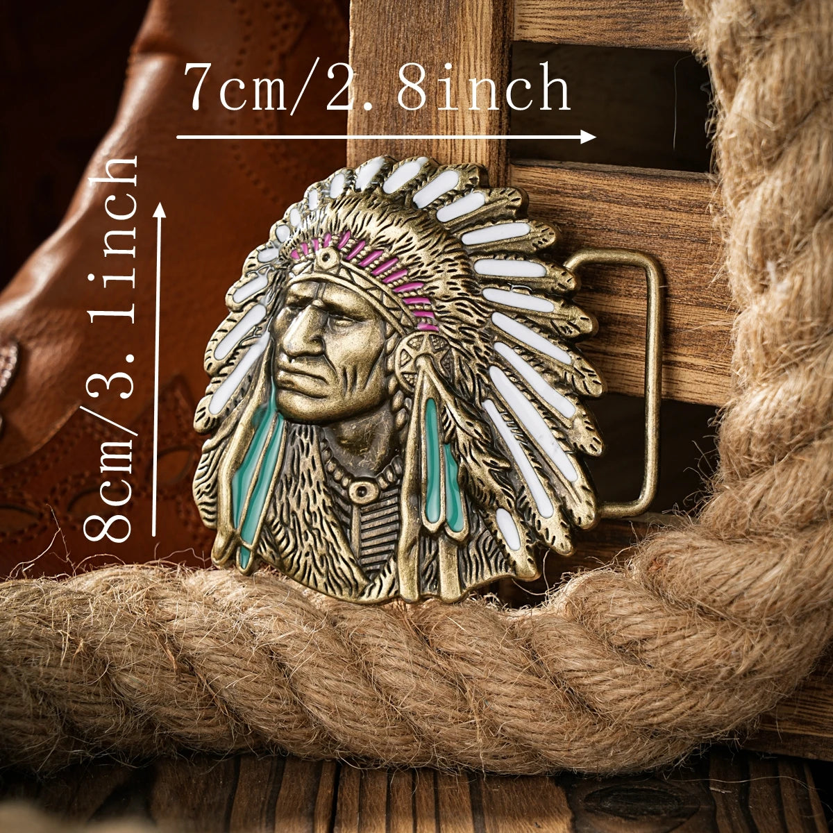 Western style plate buckle one