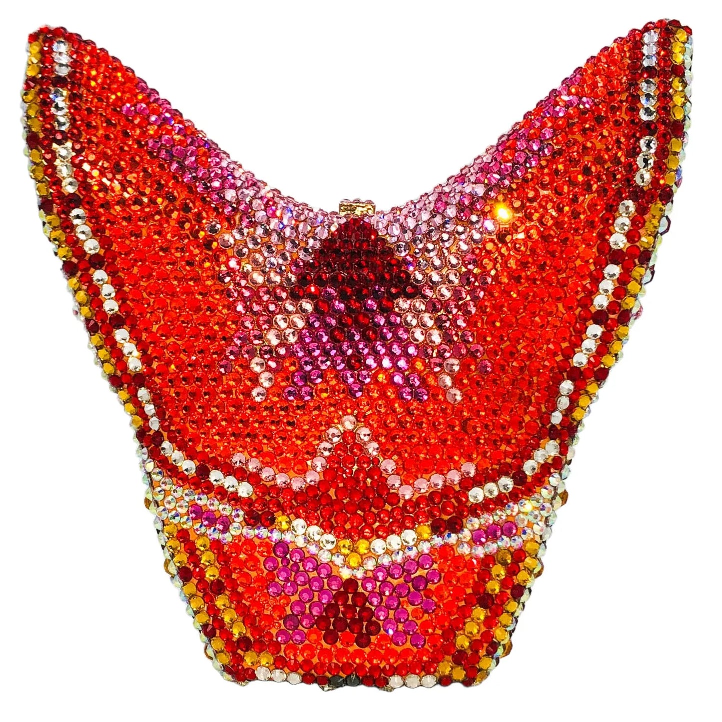 Boutique De FGG Novelty Butterfly Rhinestone Clutch Purse Handmade Women Crystal Clutch Evening Bags Party Prom Minaudiere Bag
