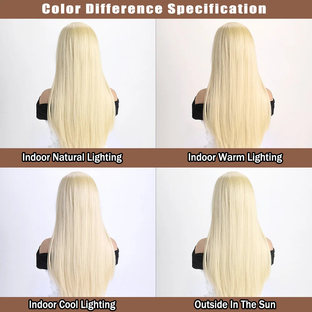 26Inch Colour Wig Long Straight Synthetic Wig for Women Fashion Wig for for Daily Halloween Costume Party Cosplay 
