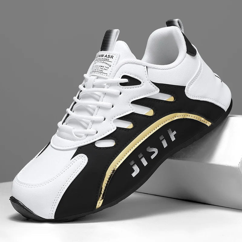 Luxury Men's Sneakers High Quality Leather Casual Shoes for Men Fashion All-match Sport Shoes Platform Comfor Men Running Shoes