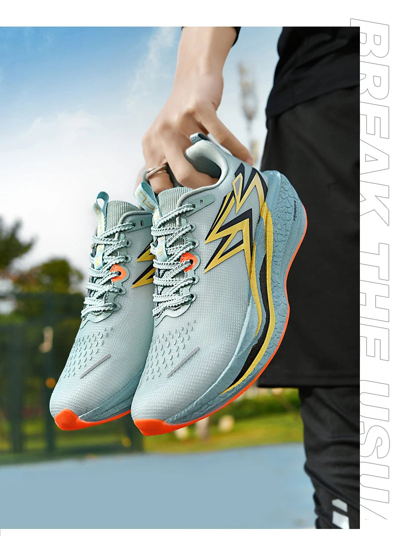 Carbon Plate Marathon Men Sports Running Shoes Air Cushion Lightweight Women Athletic Gym Sneakers Hiking Jogging Footwear
