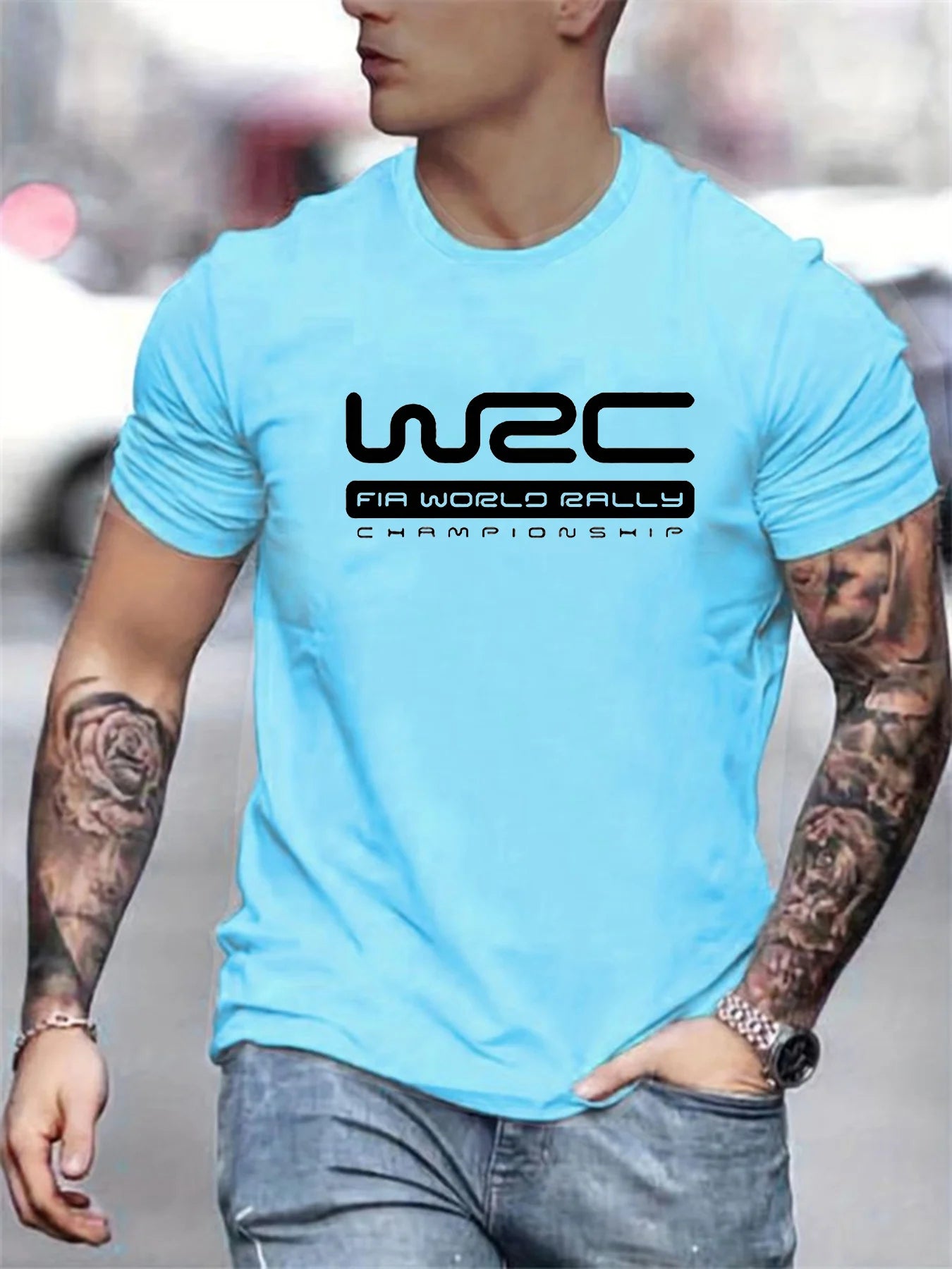 Men's 100% Cotton Casual Letter Printed Short Sleeve T-Shirt