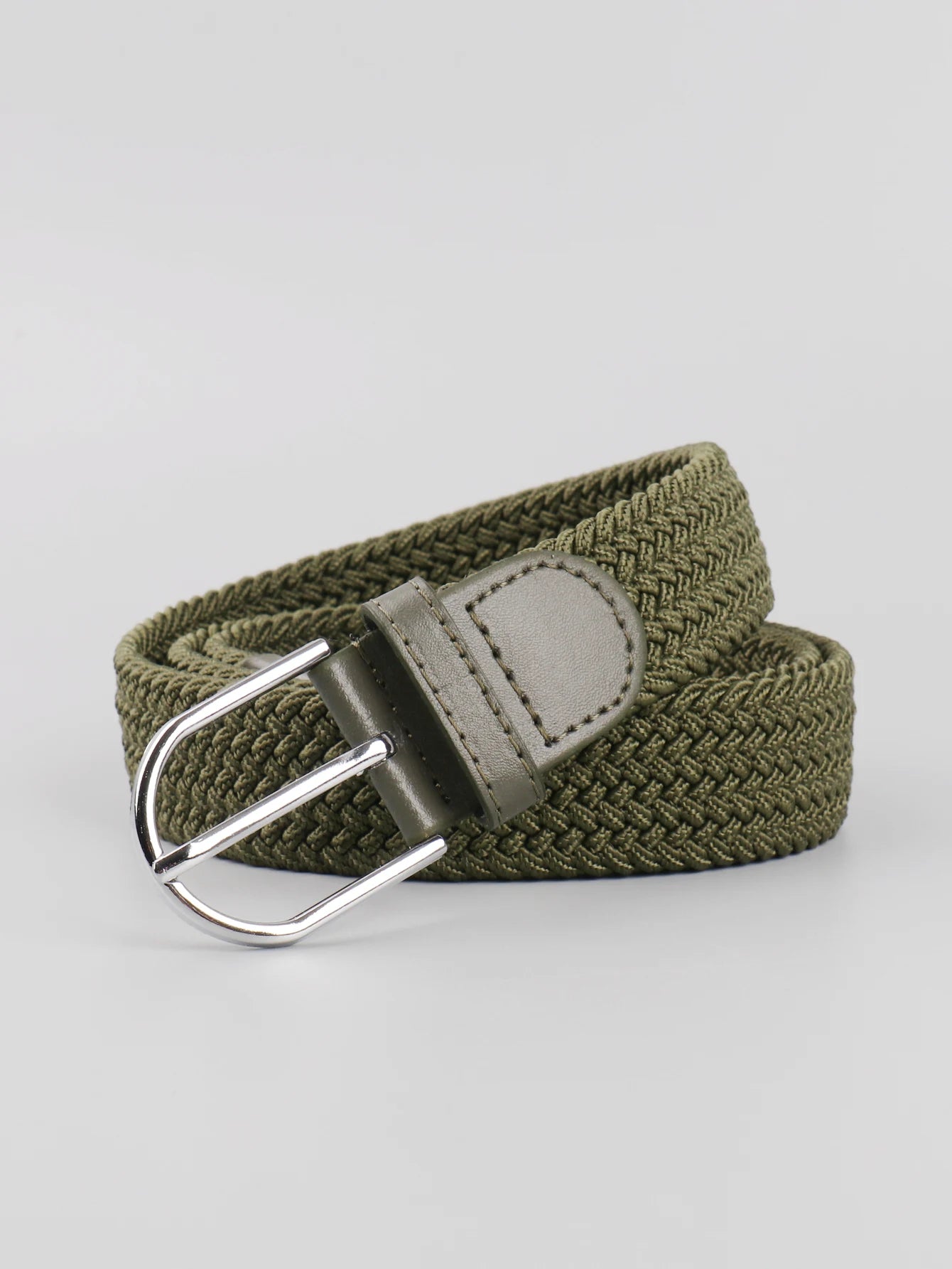 Stretch Canvas Leather Belts for Men Female Casual Knitted Woven Military Tactical Strap Male Elastic Belt for Pants Jeans