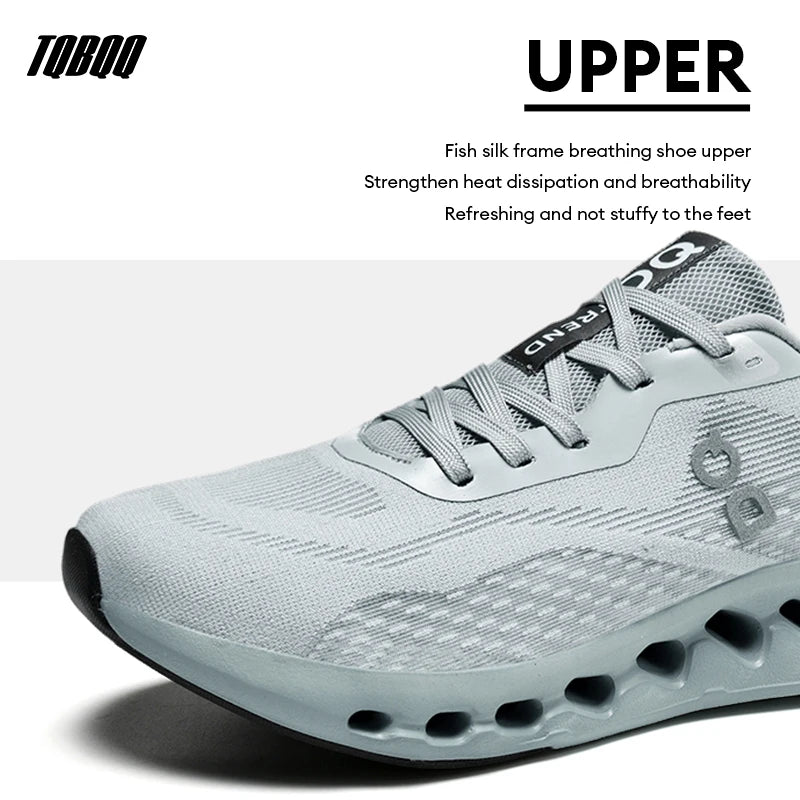Men’s Lightweight Running Shoes – Breathable, Anti-Slip, Cushioned Mesh Sneakers Description
