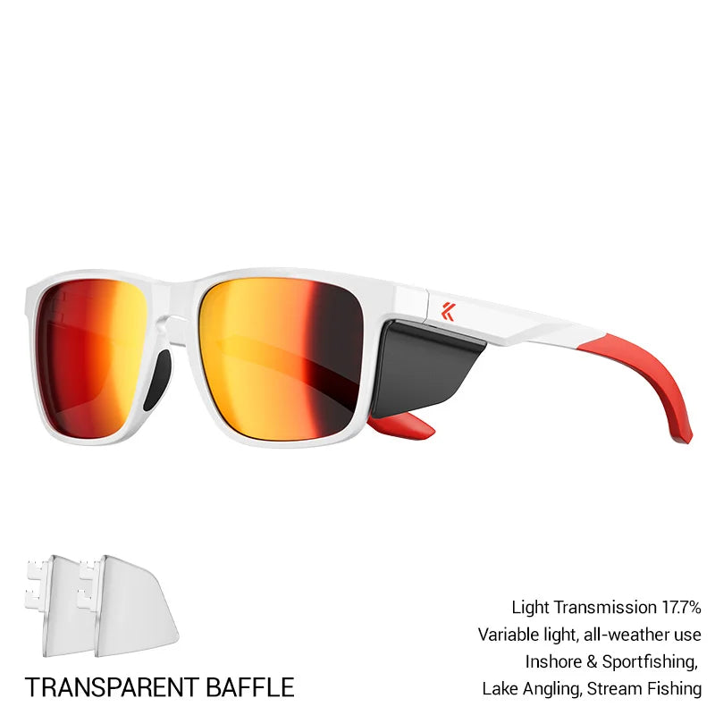 Kapvoe Polarized Outdoor Fishing Sunglasses Men Women MTB Road Bicycle Cycling Glasses Sports Camping Bike UV400 Fishing Goggles