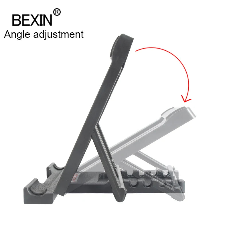 BEXIN uninversal desktop portable support foldable adjustment angle phone stand for mobile phone tablet