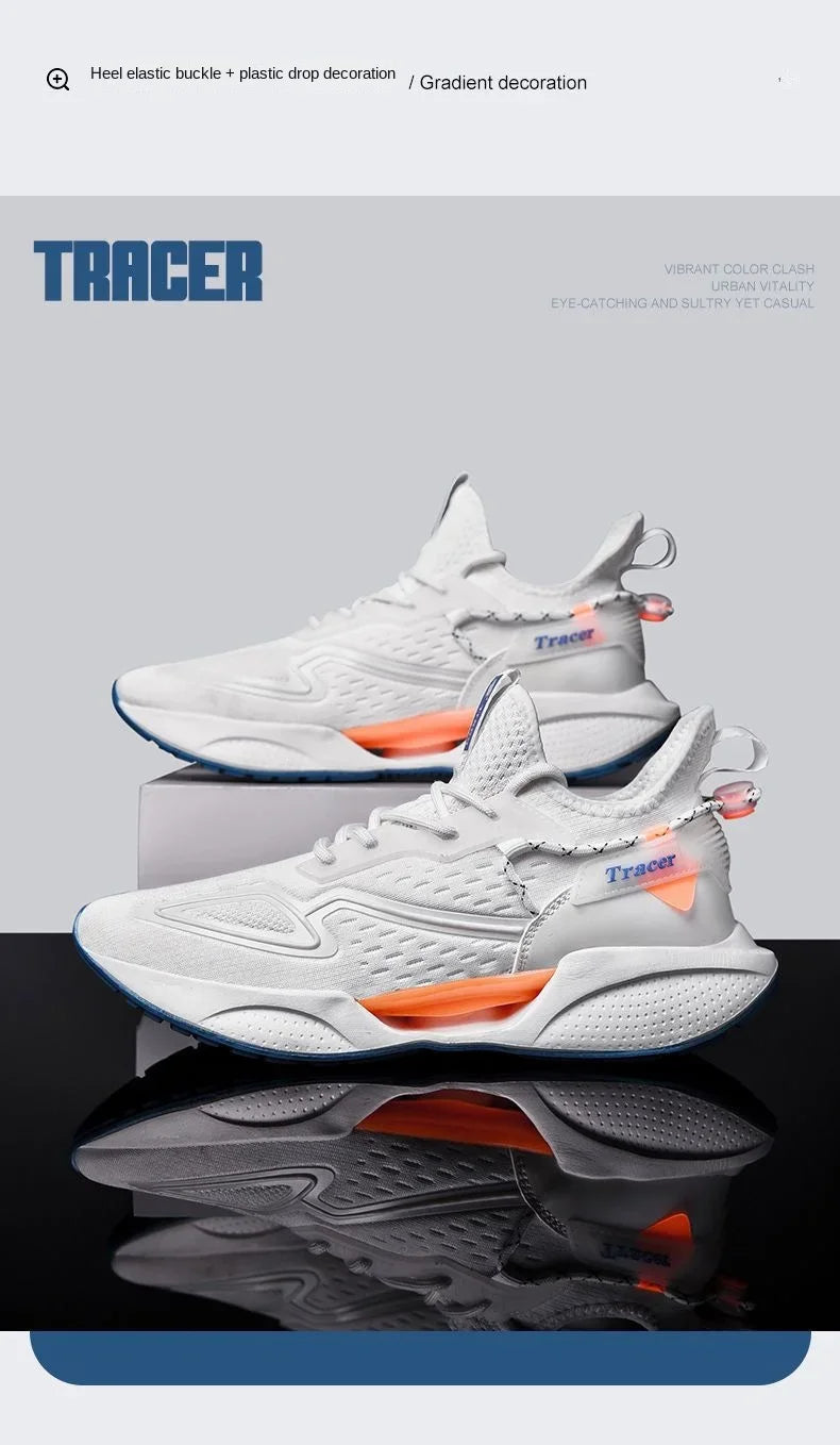 Men Casual Sneakers Running Shoes Fashion Outdoor Sneaker Fashion Sports Shoes Mesh Breathable Cushioning Basketball Footwear