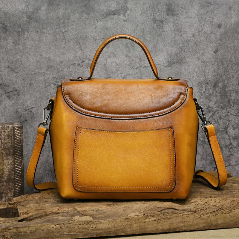 MOTAORA Vintage Handbags For Women Genuine Leather Shoulder Bags 2025 Woman Bag Rabbit Embossed Handmade Luxury Designer Handbag