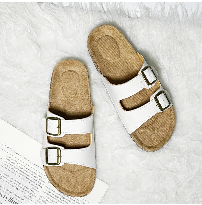 Leather Sandal For Men And Women Beach Sandals 2025 Designer Men's Shoes Women Comfortable Slipper Original Brands Shoes Summer