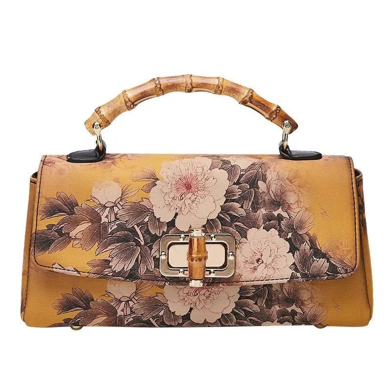 MOTAORA 2025 New Vintage Evening Bags Cheongsam Leather Handbag Women Boston Bag Luxury Designer Handmade Ladies Shoulder Bags
