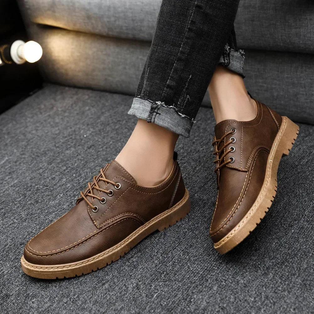 British Style Men Shoes Quality Comfortable Social Dress Shoe Chaussure Hommes